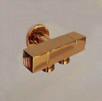 hot【DT】 shine gold valve 1 inlet 2 outlet double handle two-way Toilet diverter for shattaf BD233