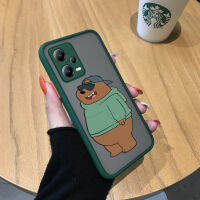 เคสโทรศัพท์พร้อมใช้งานสำหรับ Xiaomi Redmi Note 12 5G Xiaomi Poco X5 5G ตัวการ์ตูนอะนิเมะที่เราหมี Bare Bears แว่นกันแดดสีเทาเด็กชายมีน้ำค้างแข็งโปร่งใสหมีสีน้ำตาลเคสโทรศัพท์แบบแข็งคลุมทั้งหมดกล้องป้องกัน