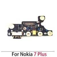 สำหรับ Nokia 7 / 7 Plus / 7.1 / 7.1 Plus USB ชาร์จพอร์ตแท่นชาร์จหัวเชื่อมปลั๊กบอร์ดไมโครโฟนสายเคเบิลงอได้