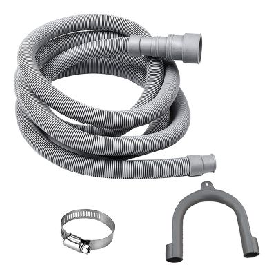 Drain Hose Extension Set Universal Washing Machine Hose 13Ft, Include Bracket Hose Connector and Drain Hoses Hose Clamps