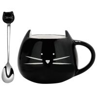 Cartoon Cat Mug Modern Nordic Creative Simple Cute Ceramic Mug