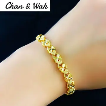 916 Gold Small Clover Bracelet