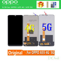 อะไหล่หน้าจอสัมผัสสำหรับ OPPO A55,หน้าจอ LCD + ชุดประกอบดิจิไทเซอร์สำหรับ OPPO V11 5G / Realme 6.5"