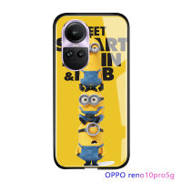 Serpens เคส OPPO Reno10 Pro 5G 3D หรูน่ารักสำหรับผู้หญิงลายการ์ตูนสำหรับเด็กผู้หญิงเคสมือถือกันกระแทกมันวาวกระจกเทมเปอร์ฝาหลัง