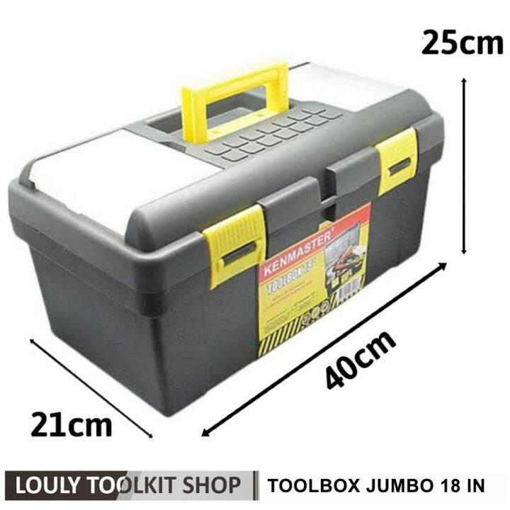 LY Toolbox Jumbo Heavy Duty Alat Perkakas Tool Box Besar Kenmaster 18