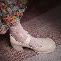 2022 Elegant vintage Mary Jane shoes Women lolita shoes Japanese uniform shoes JK College girls skirt high heels NEW Ladies shoe