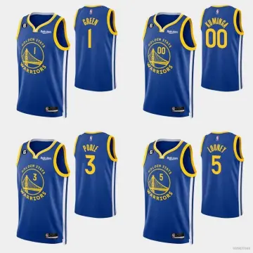 2005-06 Golden State Warriors Game Issued Blue Reversible Practice Jersey  070