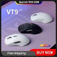 Rapoo VT9 Pro เมาส์บลูทูธไร้สาย VT9น้ำหนักเบา3395อุ้งเท้า2โหมดเมาส์สำหรับนักเล่นเกมออฟฟิศเมาส์ชาร์จไร้สายเวลาเล่นนาน