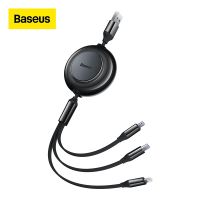 d Baseus 3 IN 1 สายชาร์จ USB สําหรับ i13 12 Micro USB Type C สายชาร์จ พับเก็บได้ สําหรับ i13 12 X 8 Samsung zed