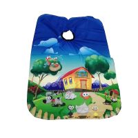 【YF】㍿  Kids Hair Cutting Cape Gown Hairdresser Barber Apron Hairdressing Children Boys Cut Cloak Umbrella Protecter