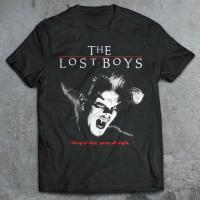 The Lost Boys Sleep All Day 80S O-Neck Cotton T เสื้อผู้ชายลำลองแขนสั้น Tees Tops Harajuku Streetwear คุณภาพสูง