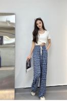 กางเกงขายาวผู้หญิงสไตล์เกาหลี เนื้อผ้านิ่มใส่สบาย รุ่น6688