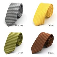 Solid Color Men Necktie Striped Korean Ties Business Narrow Long Tie Wedding