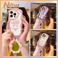 Love bracelet Anti drop airbag Phone Case For iphone14 Pro Soft three-dimensional Liquid silicone For Girls trend youth