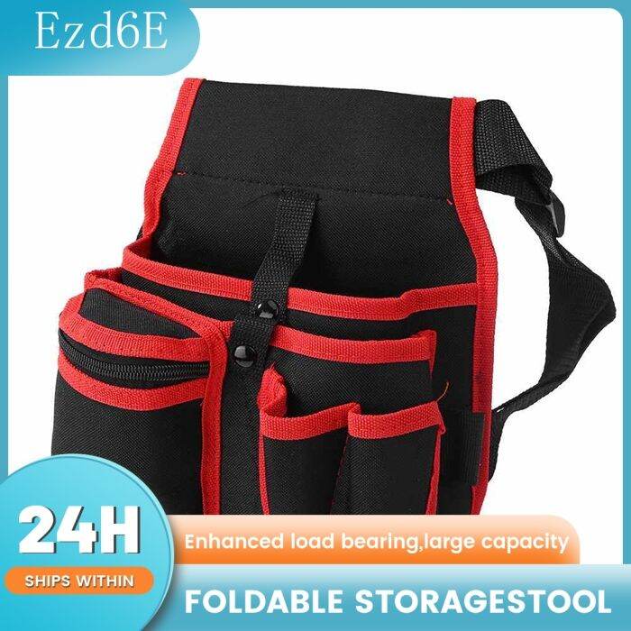 Ezd6 MultiPurpose Waist Bag for Electricians Tool Storage and