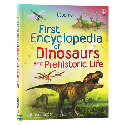 First Encyclopedia of dinosaurs and prehistoric life English version childrens Science Encyclopedia hardcover original English book