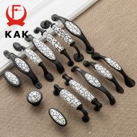 【hot】 KAK Wardrobe Door Handles Marble Cabinet Drawer Knobs Hardware Pulls