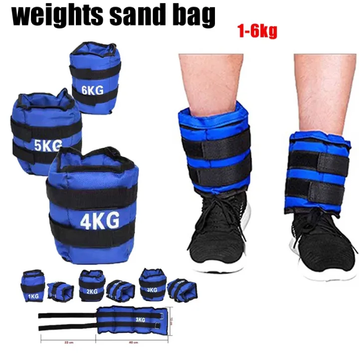 Powergym Pair Of Ankle / Wrist Weights (Velcro Locks) Wearable Weights