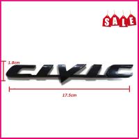 โลโก้ติดรถยนต์ โลโก้ CIVIC Logo กว้า 1.8cm. ยาว 17.5cm. จำนวน 1ชิ้น สีดำ Honda Civic FD ฮอนด้า ซีวิค เอฟดี ปี 2006 2007 2008 2009 2010 งานสั่งทำ เกรดA