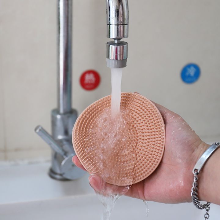 hot-dt-silicone-scrubber-bristles-exfoliator-shower-sponge