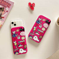 โครงสร้างที่หุ้มรีโมทคอนโทรไร้สายไอโฟนเคสสำหรับ iPhone 14 13 12 11 Pro Max โมเดลน่ารักสีสันสดใสหรูหราสง่างามแนวสตรีทวินเทจวัสดุพลาสติก