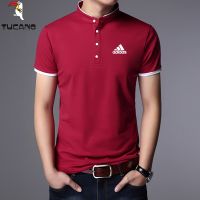 New Men Cotton Polo Fashion Business Polo T-Shirt Short Sleeve Summer Shirt