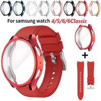 เคส + สายสำหรับ Galaxy Watch 4/5/6 40มม. 44มม. ฝาครอบ TPU นิ่ม + สร้อยข้อมือสำหรับ Galaxy Watch 6สายคลาสสิก43มม. 47มม.