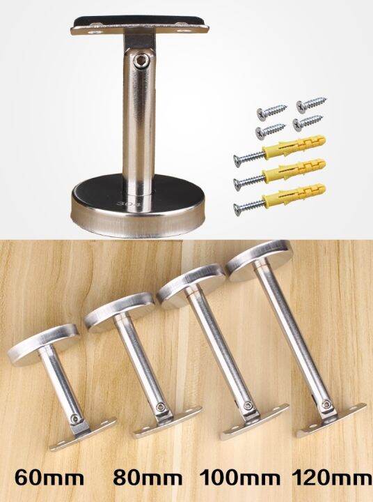 6pcs-lot-304-stainless-steel-handrail-wall-floor-mount-straight-post-bracket-adjustable-with-screw-anchor