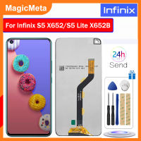 MagicMeta จอแอลซีดีสำหรับ Infinix S5 X652/S5 Lite X652B X652C หน้าจอสัมผัสประกอบดิจิไทเซอร์หน้าจอ LCD สำหรับ Infinix S5 S5 Lite