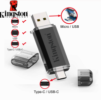 Kingston Pendrive 256GB 512GB 1TB OTG USB แฟลชไดรฟ์สำหรับสมาร์ทโฟนแท็บเล็ต/ แท่ง USB เพนไดรฟ์สำหรับคอมพิวเตอร์