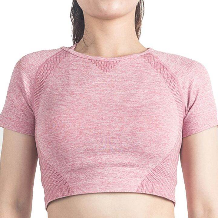 เสื้อ-bra-olahraga-seamless-ออกกำลังกายดันสำหรับผู้หญิงเสื้อครอปสำหรับใส่วิ่งออกกำลังกายเล่นโยคะเสื้อกล้ามกันกระแทกสำคัญสำหรับชุดออกกำลังกาย