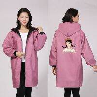 [COD] Fleece overcoat thickened winter long-sleeved waterproof womens fashion warm kitchen can outerwear