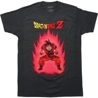 100%cotton เสื้อยืดคอวีผู้ชาย Dragonball Z Goku Super Saiyan Burst Adult T-Shirt men เสื้อ ยืด ผู้ชาย คอกลม โอเวอร์ ไซส์S-5XL