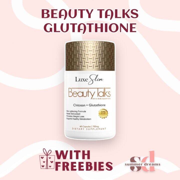 LUXE SLIM Beauty Talks Glutathione Capsules 60 Capsules 700mg | Lazada PH