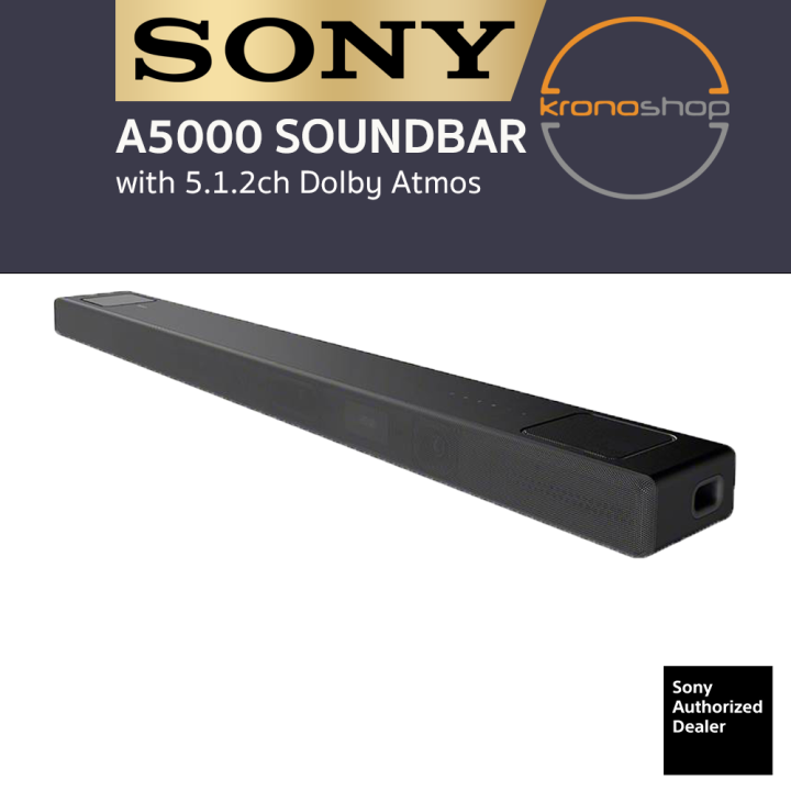 SONY A5000 5.1.2ch Dolby Atmos Soundbar with 360 Spatial Sound Mapping