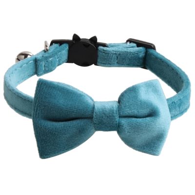 กำมะหยี่ Cat Bell Collar Bow Collar สร้อยคอหรูหราปลอกคอตกแต่งสำหรับแมวสัตว์เลี้ยง Christmas Party เครื่องแต่งกาย Props