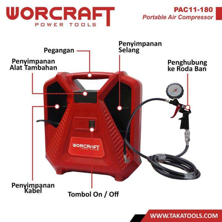 Kompresor Angin Portable Worcraft Electric Portable Air Compressor