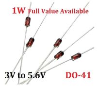 50PCS 1W ซีเนอร์ไดโอด 1N4727A 3V / 1N4728A 3.3V / 1N4729A / 3.6V 1N4730A / 3.9V 1N4731A / 4.3V 1N4732A / 4.7V 1N4733A / 5.1V 1N4734A / 5.6V