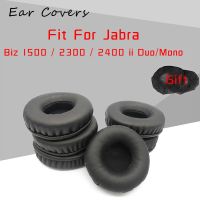 จุกหูฟังสำหรับ Jabra Biz 1500 / 2300 / 2400 Ii Duo/ หูฟังโมโนอะไหล่แผ่นรองหูหูฟังฟองน้ำหนัง PU โฟม