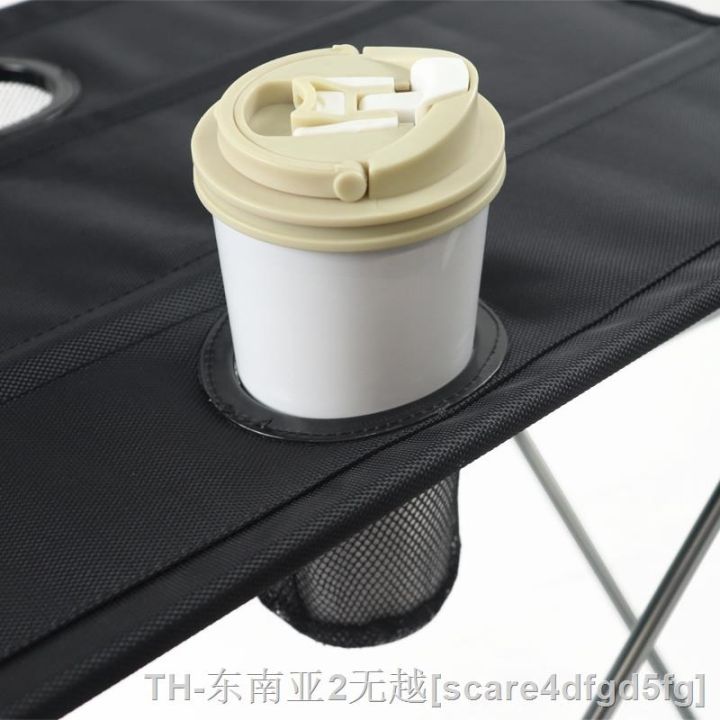 hyfvbu-camping-folding-table-with-cup-holder-for-hiking-picnic-fishing