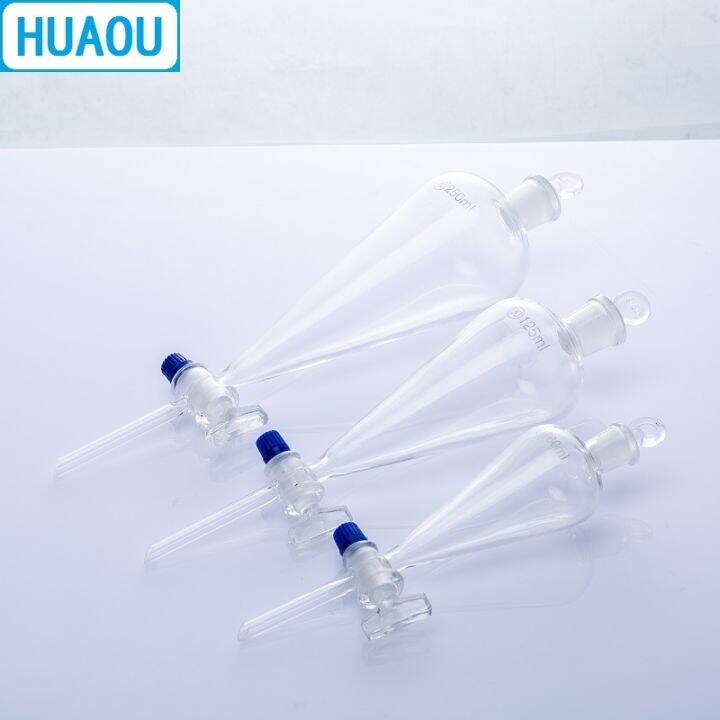 cw-huaou-500ml-seperatory-funnel-pear-with-ground-glass-stopper-and-stopcock-laboratory-chemistry