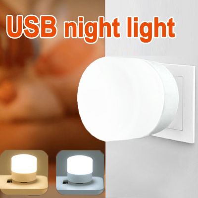 Portable USB LED Light Plug-in Mini Night Light Bulb Eye Protection Lamp Small Round Reading Protect Eyes Lamps Camp Equipment