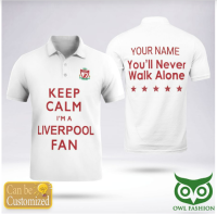 （all in stock）  2023 new style Custom Name I Am A Fan Liverpool with Logo Polo Shirt