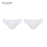 Guy Laroche ชุดชั้นในชาย (แพ็ค 2 ชิ้น )ผ้า 100% สีขาว Cotton (JUS2604R8GB)