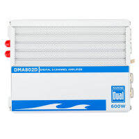 Dual Electronics DMA802D Class-D 2-Channel 600 Watts Max Powered Marine MOSFET Amplifier