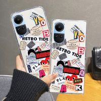 เคสสไตล์ใหม่ OPPO Reno 10 Pro Reno10 Pro + Reno 8T Reno8 Pro Reno8 Z 5G 4G 2023โปร่งใสกันกระแทกเคสนิ่มเคสโทรศัพท์ทุกรุ่น Reno10Pro