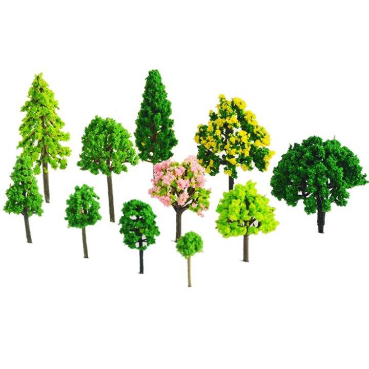 Mini Model Trees Model Train Scenery Mixed Miniature Trees Artificial