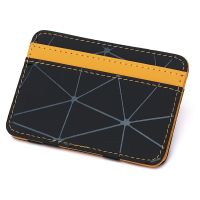 【CC】 2022 New Small Mens Wallet Bank Credit Card Holder Cash Clip ID Purse 7 Colors