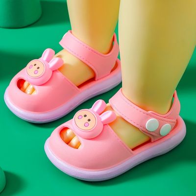 Childrens sandals girls boys in the summer of 2021 the new cartoon baby infant children antiskid soft bottom cool slippers