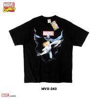 ลิขสิทธิ์แท้จาก Marvel เสื้อยืด Emma Frost White Queen แขนสั้นผู้ชาย สีดำ Official licences mvx-243